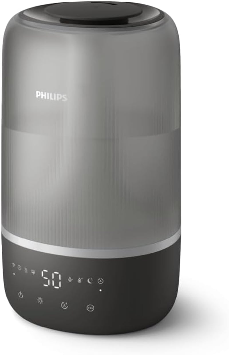 Philips Smart Párásító 41m² - Aromaterápia, Éjszakai Lámpa, Csendes Alvás Funkció