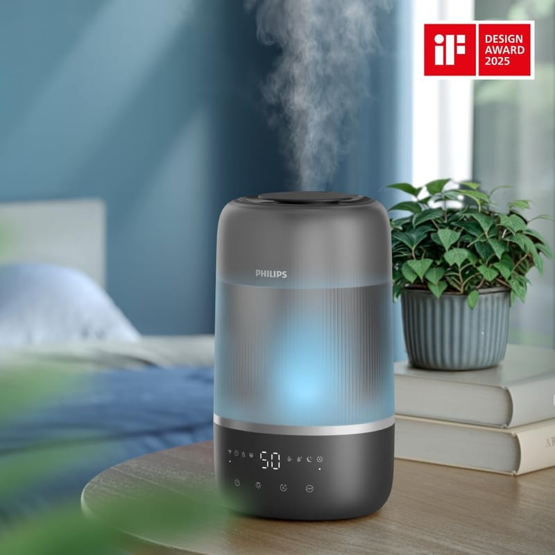 Philips Smart Párásító 41m² - Aromaterápia, Éjszakai Lámpa, Csendes Alvás Funkció