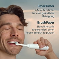 Periuță de dinți electrică Philips Sonicare 5500 HX7110/01, albă, sonică, cu senzor de presiune, funcții EasyStart, SmarTimer și BrushPacer 9