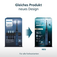 Periuță de dinți electrică Philips Sonicare DiamondClean 9000, cu 4 capete de periaj C3 Premium Plaque Defense, Aquamarine (HX9911/89) 6