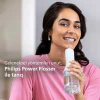 Capăt de duș bucal Philips Sonicare F3 Quad Stream HX3062/00 - Capete de schimb compatibile cu Power Flosser fără fir, 2 bucăți, alb 6