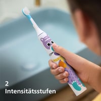 Periuță de dinți electrică pentru copii Philips Sonicare For Kids HX3603/01 - Ediția Design a Pet, cu stickere cu animale, husă de călătorie și încărcător USB 7