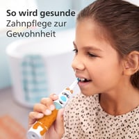 Periuță de dinți electrică pentru copii Philips Sonicare For Kids HX3603/01 - Ediția Design a Pet, cu stickere cu animale, husă de călătorie și încărcător USB 5
