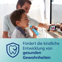 Periuță de dinți electrică pentru copii Philips Sonicare For Kids HX6322/04, cu tehnologie sonică, funcții SmarTimer și QuadPacer, turcoaz 6