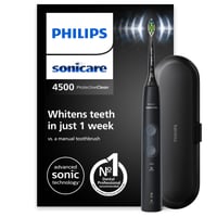 Periuță de dinți electrică Philips Sonicare ProtectiveClean 4500 HX6830/53 - 2 moduri de curățare, senzor de presiune, cronometru, etui de călătorie, negru 1