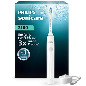 Periuță de dinți electrică Philips Sonicare Seria 2100 HX4021/01 - Periuță de dinți sonică, 2 intensități, EasyStart, SmarTimer, autonomie baterie 14 zile, alb