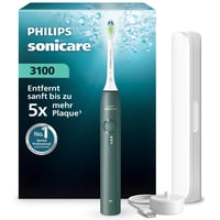 Periuță de dinți electrică Philips Sonicare Seria 3100 HX4033/26 - senzor de presiune, 3 intensități, EasyStart, SmarTimer, autonomie 14 zile, etui de călătorie, verde închis 1