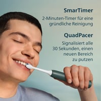 Periuță de dinți electrică Philips Sonicare Seria 3100 HX4033/26 - senzor de presiune, 3 intensități, EasyStart, SmarTimer, autonomie 14 zile, etui de călătorie, verde închis 7