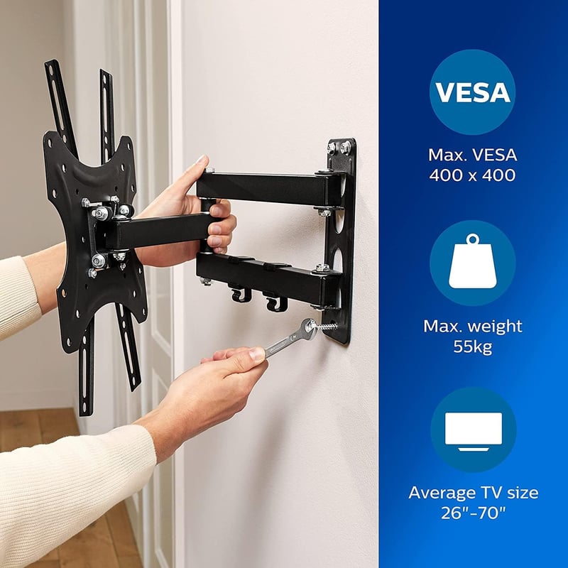 Philips SQM9232/10 TV fali tartó 26-70 colos tévéhez, 35 kg terhelhetőség, LED LCD QLED OLED