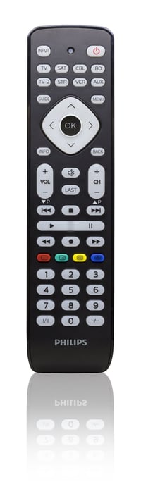 Univerzálny IR diaľkový ovládač Philips SRP2018/10 8 v 1 – čierny 2