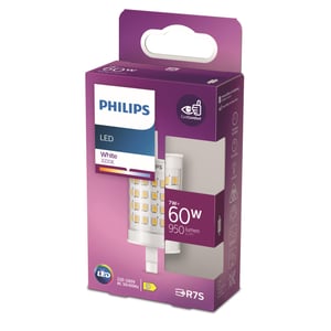 LED žiarovka Philips Standard 60W - 78 mm, pätica s 2 kontaktmi, teplá biela (3000K)