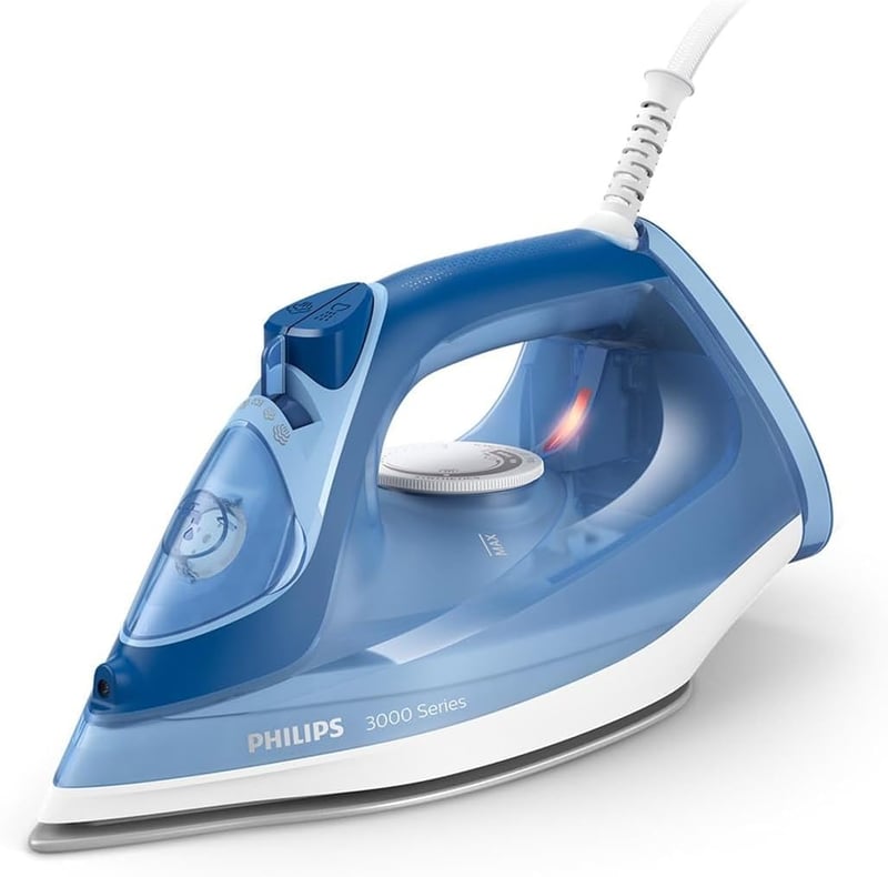 Philips Steam Iron 3000 gőzvasaló 2400W, 40g/perc gőzkimenet, kerámia talp