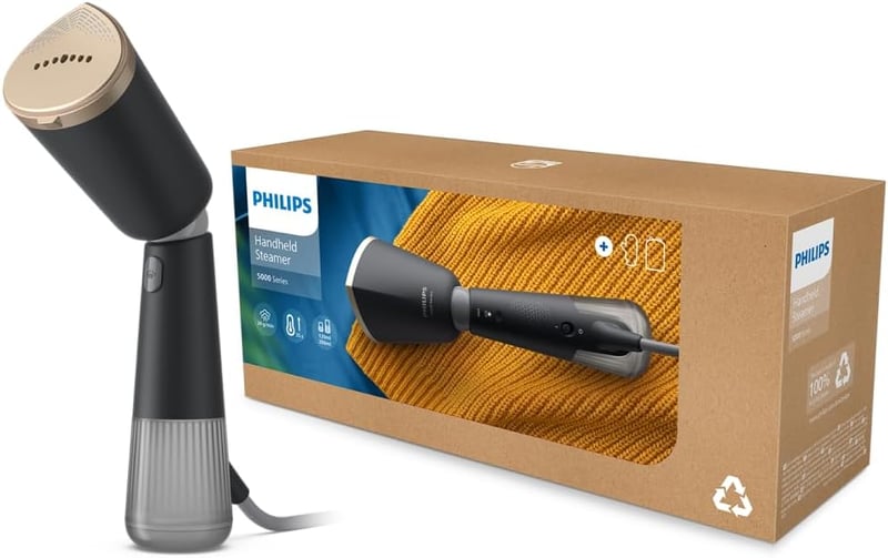 Philips Steamer 5000 Series gőzölő 35 másodperces felmelegítés, dupla víztartály, ökó mód