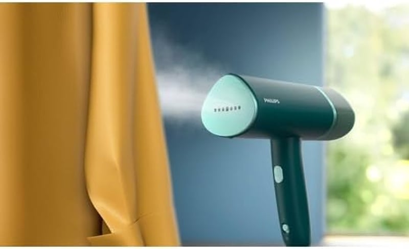 Philips STH3020 Hordozható Gőzölő 1000W Kompakt Összecsukható Sötétzöld