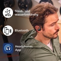 Philips TAA6709 True Wireless nyitott fülű sport Bluetooth fülhallgató - fekete 6