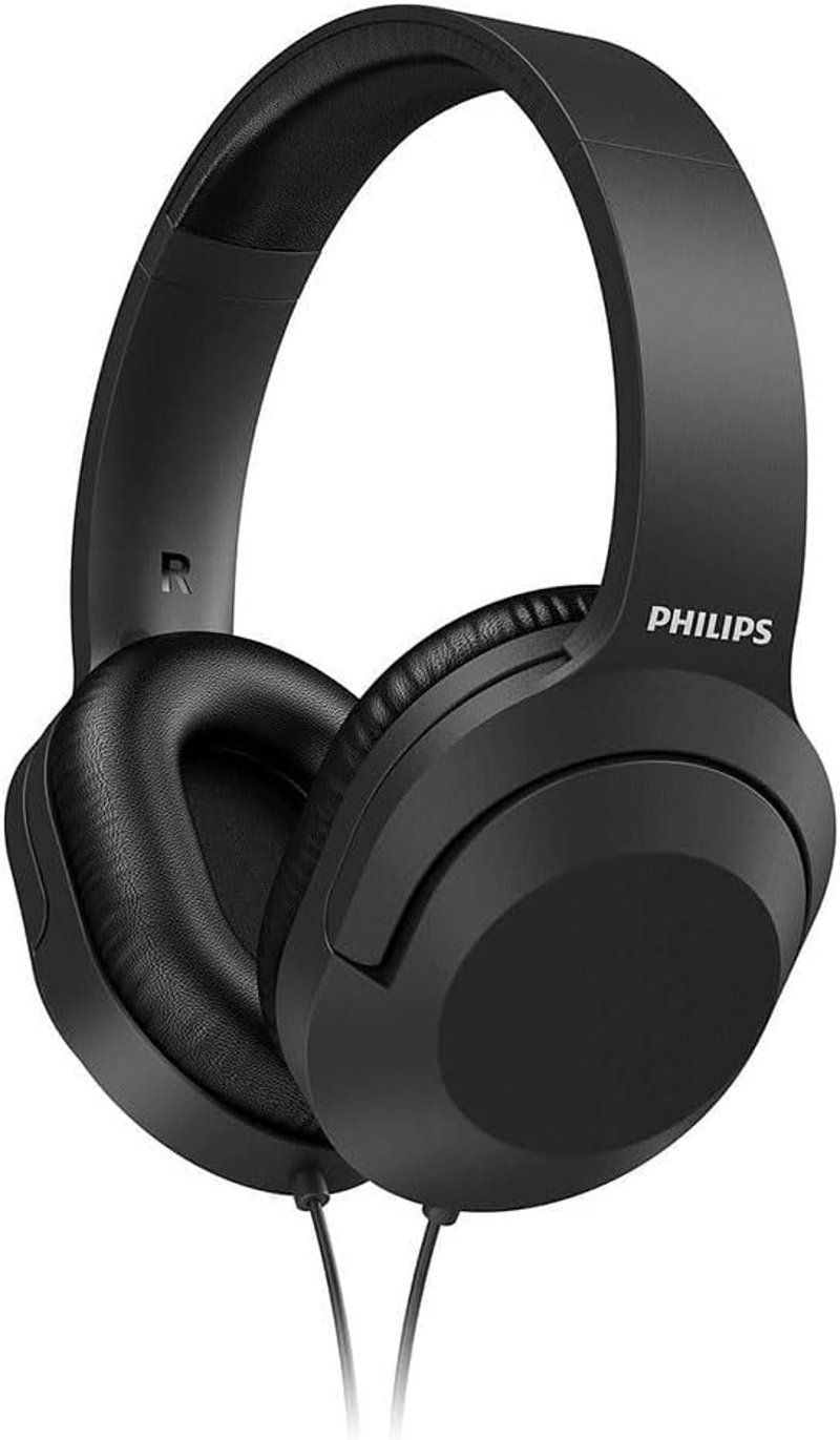 Philips TAH2005BK fekete vezetékes fejhallgató 40mm meghajtóval és zajcsökkentéssel