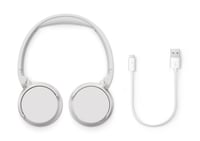 Bluetooth slúchadlá Philips TAH4209WH biele – 55 hodín prehrávania, pasívne potlačenie hluku, dynamické basy, nabíjanie cez USB-C, ľahký on-ear dizajn 4