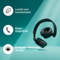 Bluetooth slúchadlá Philips TAH4209WH biele – 55 hodín prehrávania, pasívne potlačenie hluku, dynamické basy, nabíjanie cez USB-C, ľahký on-ear dizajn 7
