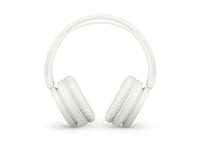 Philips TAH5219WT/00 Ľahké bezdrôtové slúchadlá na uši Bluetooth, biele – 65 hodín výdrže batérie, prirodzený zvuk, dynamické basy, nabíjanie cez USB-C, mäkké puzdro 2