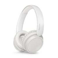 Philips TAH5219WT/00 Ľahké bezdrôtové slúchadlá na uši Bluetooth, biele – 65 hodín výdrže batérie, prirodzený zvuk, dynamické basy, nabíjanie cez USB-C, mäkké puzdro 1