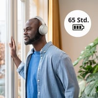 Philips TAH5219WT/00 Ľahké bezdrôtové slúchadlá na uši Bluetooth, biele – 65 hodín výdrže batérie, prirodzený zvuk, dynamické basy, nabíjanie cez USB-C, mäkké puzdro 6