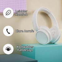 Philips TAH5219WT/00 Ľahké bezdrôtové slúchadlá na uši Bluetooth, biele – 65 hodín výdrže batérie, prirodzený zvuk, dynamické basy, nabíjanie cez USB-C, mäkké puzdro 8