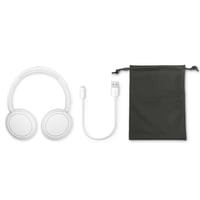 Philips TAH5219WT/00 Ľahké bezdrôtové slúchadlá na uši Bluetooth, biele – 65 hodín výdrže batérie, prirodzený zvuk, dynamické basy, nabíjanie cez USB-C, mäkké puzdro 5
