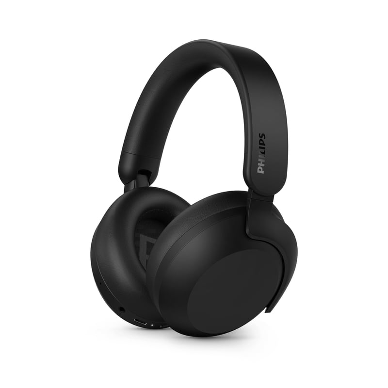 Bezdrôtové Bluetooth slúchadlá Philips TAH8000EBK/00 – Potlačenie hluku, 70 hodín prehrávania, podpora hlasového asistenta, ideálne na cestovanie – Čierne