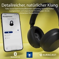 Bezdrôtové Bluetooth slúchadlá Philips TAH8000EBK/00 – Potlačenie hluku, 70 hodín prehrávania, podpora hlasového asistenta, ideálne na cestovanie – Čierne 4