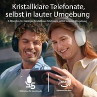 Bezdrôtové Bluetooth slúchadlá Philips TAH8000EBK/00 – Potlačenie hluku, 70 hodín prehrávania, podpora hlasového asistenta, ideálne na cestovanie – Čierne 5