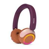 Detské Bluetooth slúchadlá Philips TAK4200MP radu 4200, skladacie, 45 hodín prehrávania, obmedzenie hlasitosti, zdieľanie zvuku, kábel USB-C, purpurová (Magenta Purple) 1
