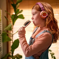 Detské Bluetooth slúchadlá Philips TAK4200MP radu 4200, skladacie, 45 hodín prehrávania, obmedzenie hlasitosti, zdieľanie zvuku, kábel USB-C, purpurová (Magenta Purple) 2