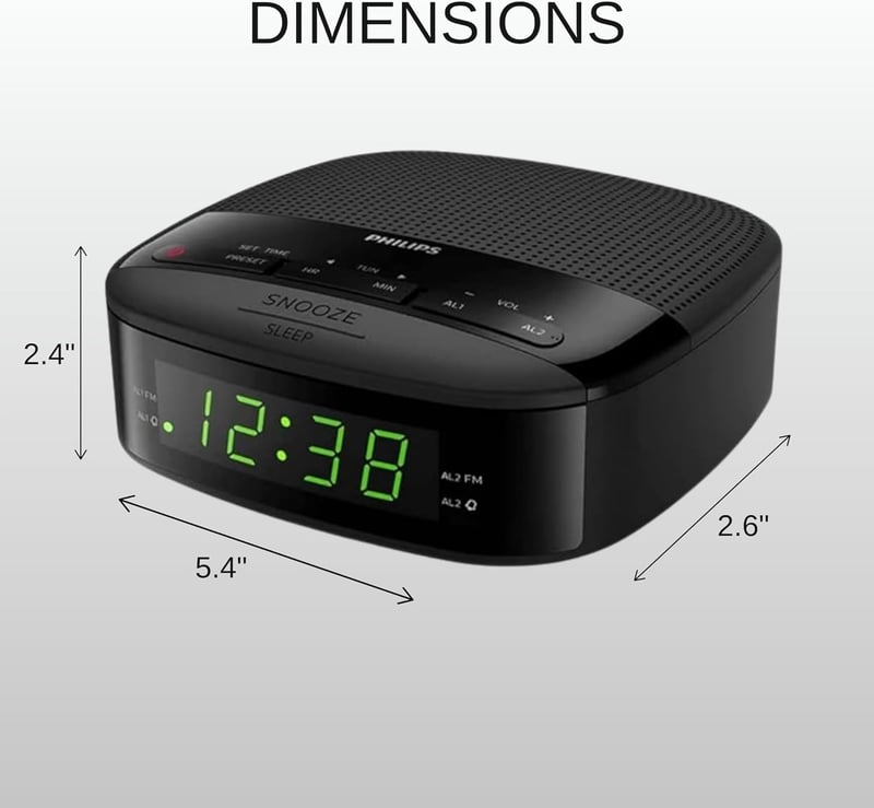 Philips TAR3205/12 Rádiós Ébresztőóra FM Tunerrel Dupla Riasztással