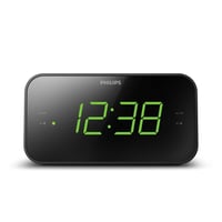 Rádiobudík Philips TAR3306 s duálnym budíkom a časovačom vypnutia – čierny 1