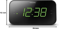 Philips TAR3306 Rádiós Ébresztőóra Nagy Kijelzővel, Dupla Riasztás és Alvásidőzítő - Black 9