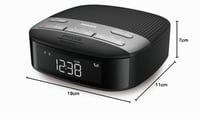 Digitálny rádiobudík Philips TAR3505/12 DAB+ – FM/DAB+ rádio, duálny budík, časovač vypnutia, automatická synchronizácia času, čierny 5