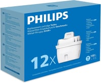 Philips Taste+ Filter za vodu 12 kom - Filtriranje mikroplastike, klora, kamenca i teških metala, kompatibilno s Brita vrčevima 1