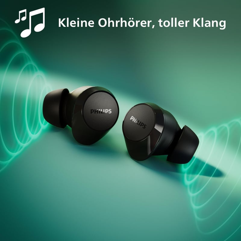 Philips TAT1209BK True Wireless Bluetooth fülhallgató, fekete, töltőtokkal - In Ear, Black, TrueWireless 1209