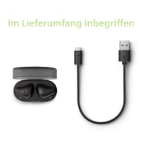 Bezdrôtové Bluetooth slúchadlá Philips TAT2139BK – Kompaktná veľkosť, prirodzený zvuk s dynamickými basmi, čisté hovory, vreckový formát 3