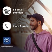 Căști True Wireless Bluetooth Philips TAT3509GY cu Anularea Zgomotului – Dopuri mici pentru urechi, sunet natural, bas dinamic, carcasă de încărcare de buzunar – Gri 5