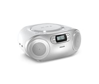 Prenosný CD prehrávač Philips TAZ2000 s kazetovým magnetofónom, DAB+/FM rádiom, Bluetooth 6.0, USB, dynamickými basmi, stereo reproduktormi, napájaním zo siete aj na batérie 1