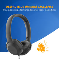 Káblové slúchadlá na uši Philips UH201BK/00 – skladacie, mäkké náušníky, mikrofón, 1,2 m kábel, čierne 2