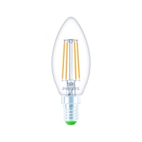 Philips Ultra Efficient LED žarulja E14 - zamjena za 40W, topla bijela, oblik svijeće, prozirna, 1 kom 4