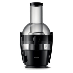 Philips Viva Collection centrifugális gyümölcsfacsaró, 800 W, 2 literes tartály, QuickClean technológia, fekete, használt