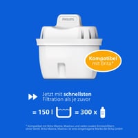 Philips vrč za filtriranje vode sa 6 zamjenskih filtera Micro X-Clean, brzi protok, elektronički timer, filtracija klora i mikroplastike, 2,6 L, bijeli 6