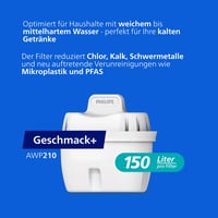 Philips vrč za filtriranje vode sa 6 zamjenskih filtera Micro X-Clean, brzi protok, elektronički timer, filtracija klora i mikroplastike, 2,6 L, bijeli 2