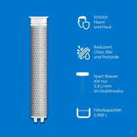 Philips zuhanyfej szűrővel, klórium eltávolítás, 3 spray mód, nyomásfokozó - Chrome 2