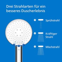 Philips zuhanyfej szűrővel, klórium eltávolítás, 3 spray mód, nyomásfokozó - Chrome 4