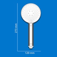 Philips zuhanyfej szűrővel, klórium eltávolítás, 3 spray mód, nyomásfokozó - Chrome 7