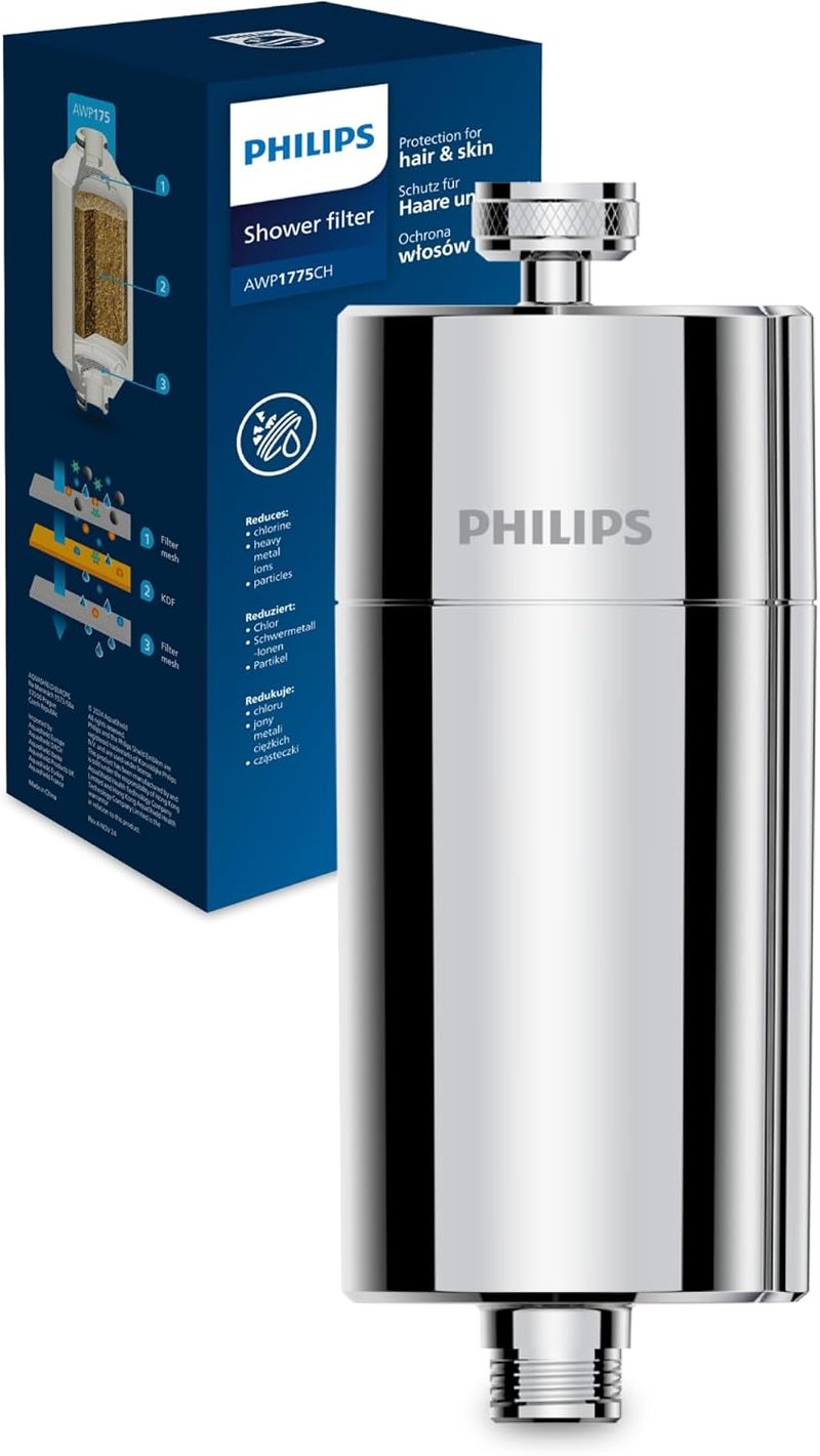 Philips Zuhanyszűrő - Vízszűrő Zuhanyhoz - 1 Filter, Chrome